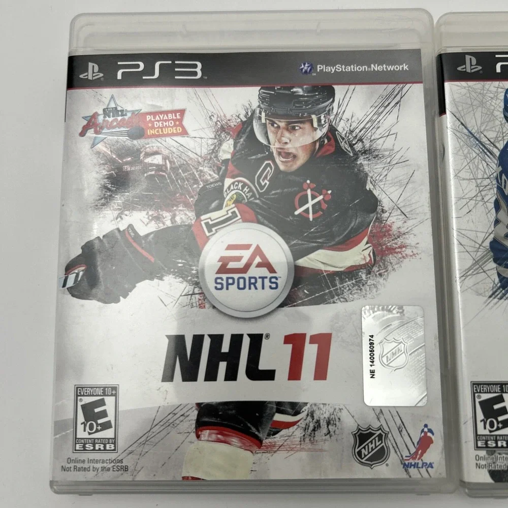 NHL 11 & NHL 12 (Sony PlayStation‎ 3, 2011) PS3 - Lot of 2 Games - with Manual